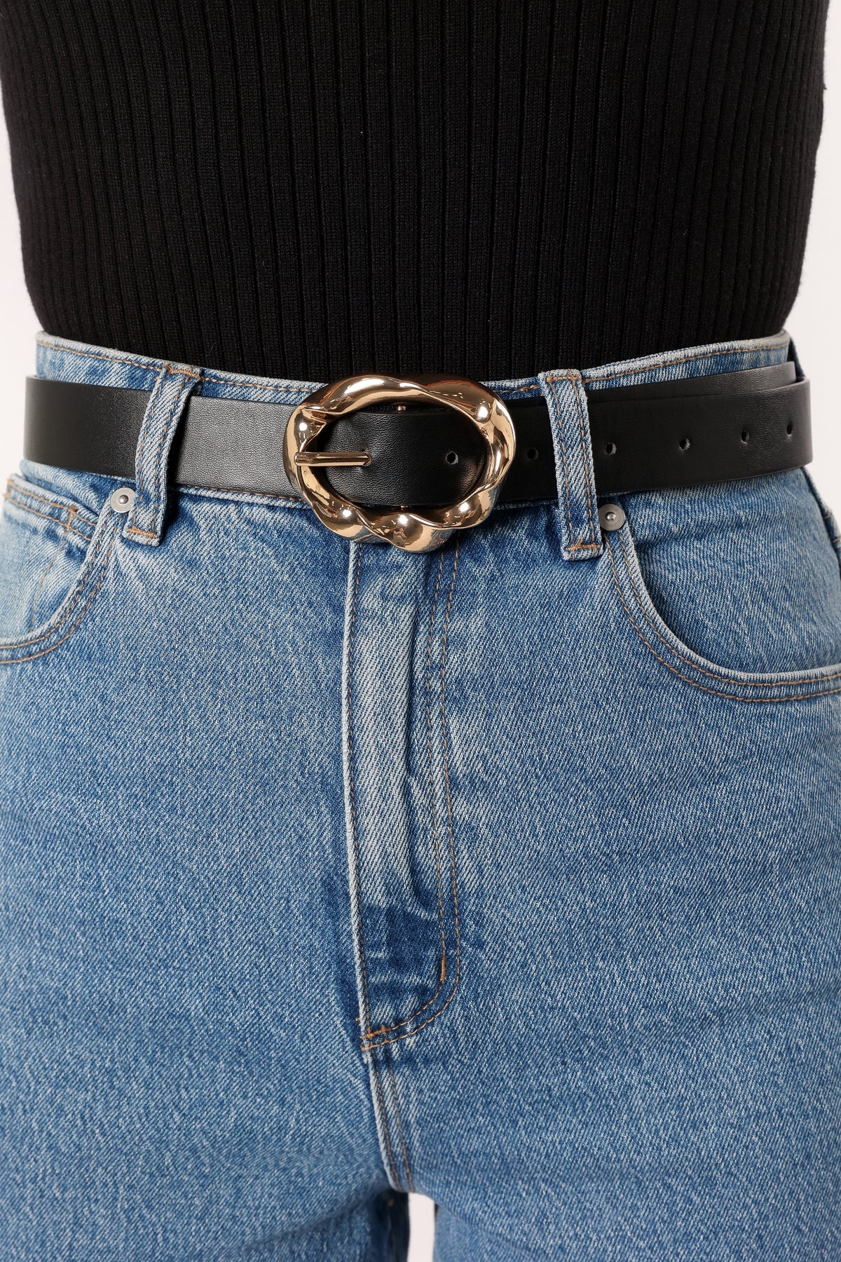 Petal and Pup USA ACCESSORIES Serena Belt - Black Gold One Size