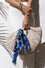 Petal and Pup USA ACCESSORIES Vanessa Hair Scarf - Dark Floral One Size