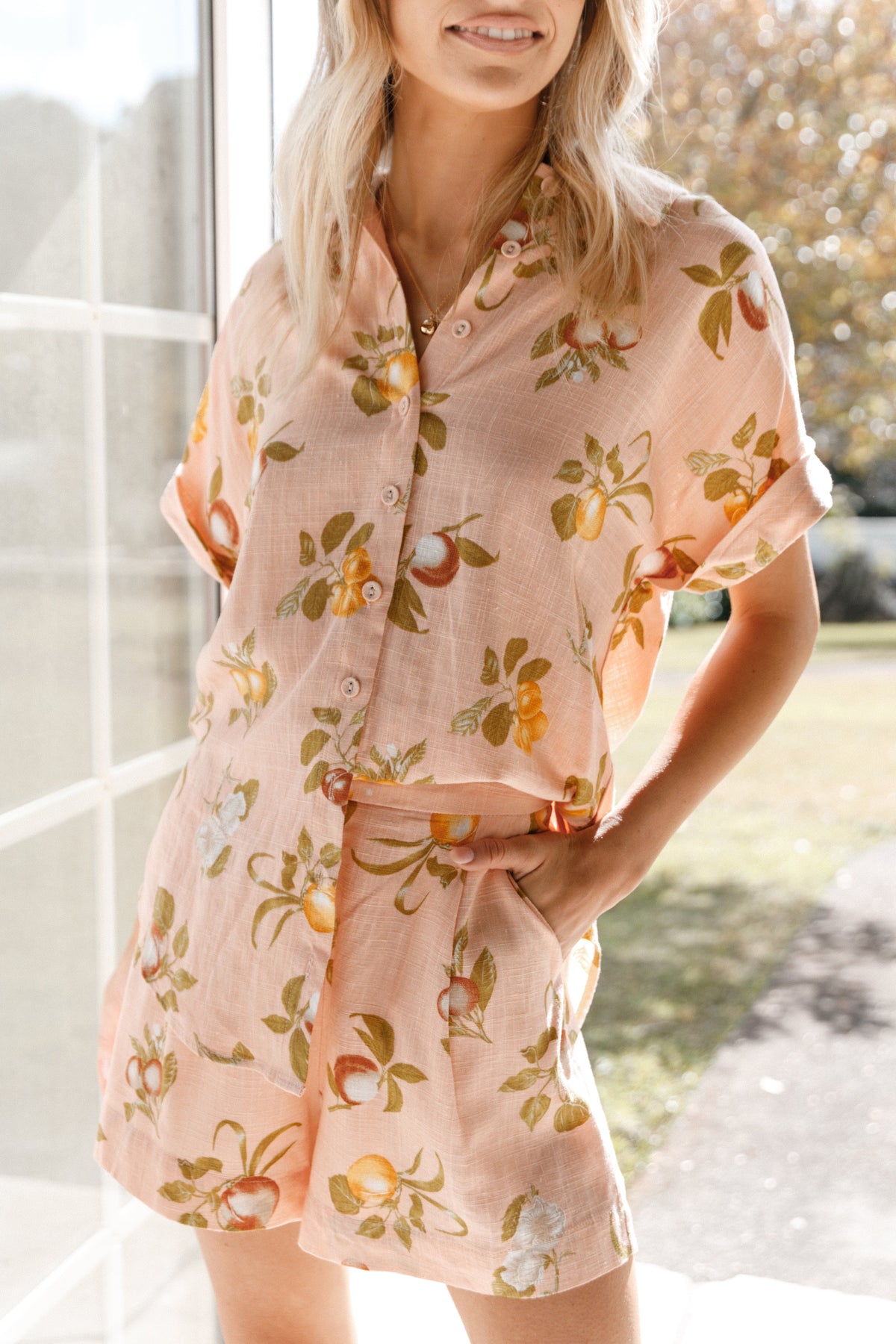 Petal and Pup USA BOTTOMS Cecily Tailored Shorts - Pink Floral