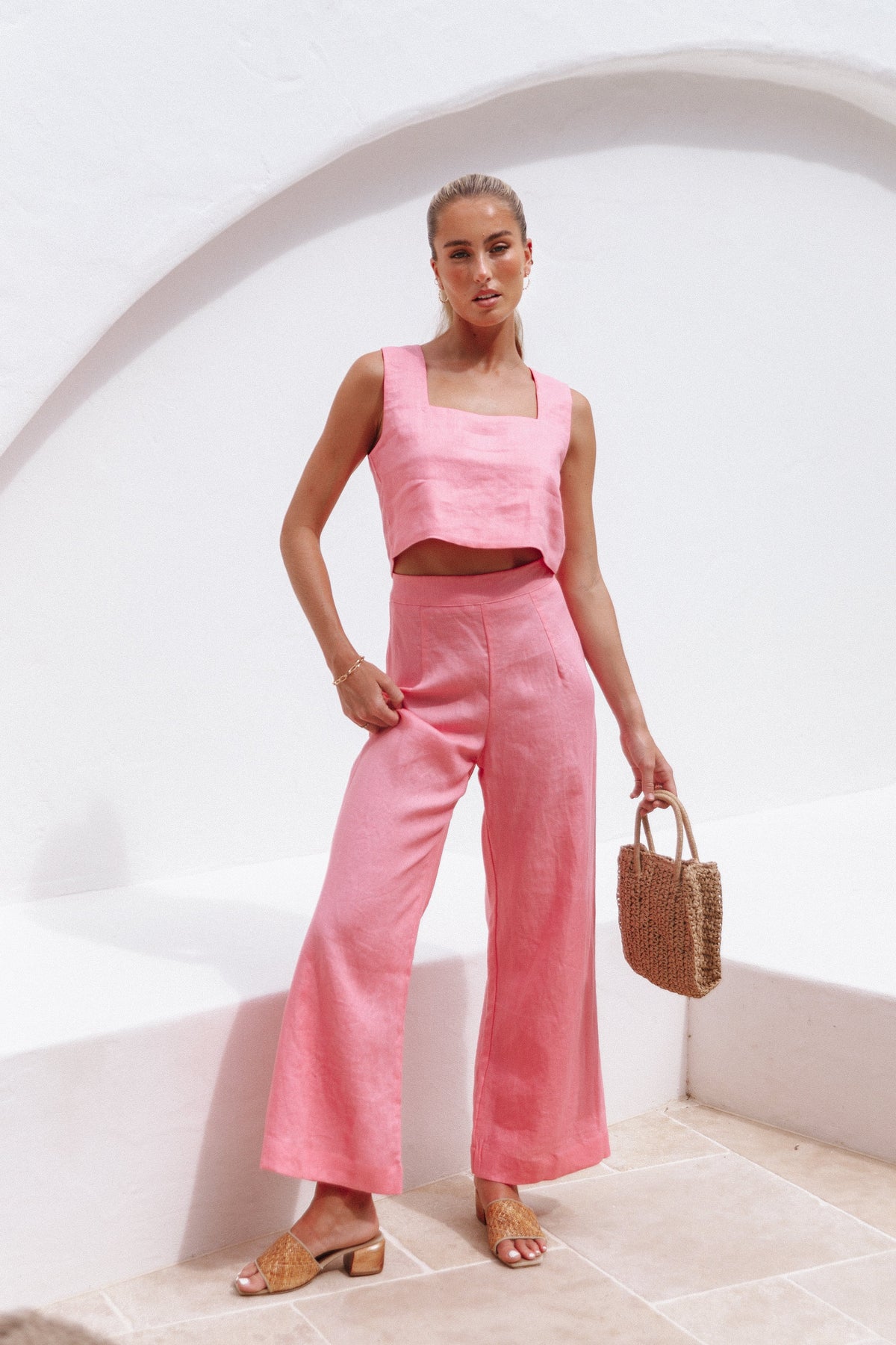 Petal and Pup USA BOTTOMS Devlin Pant - Pink