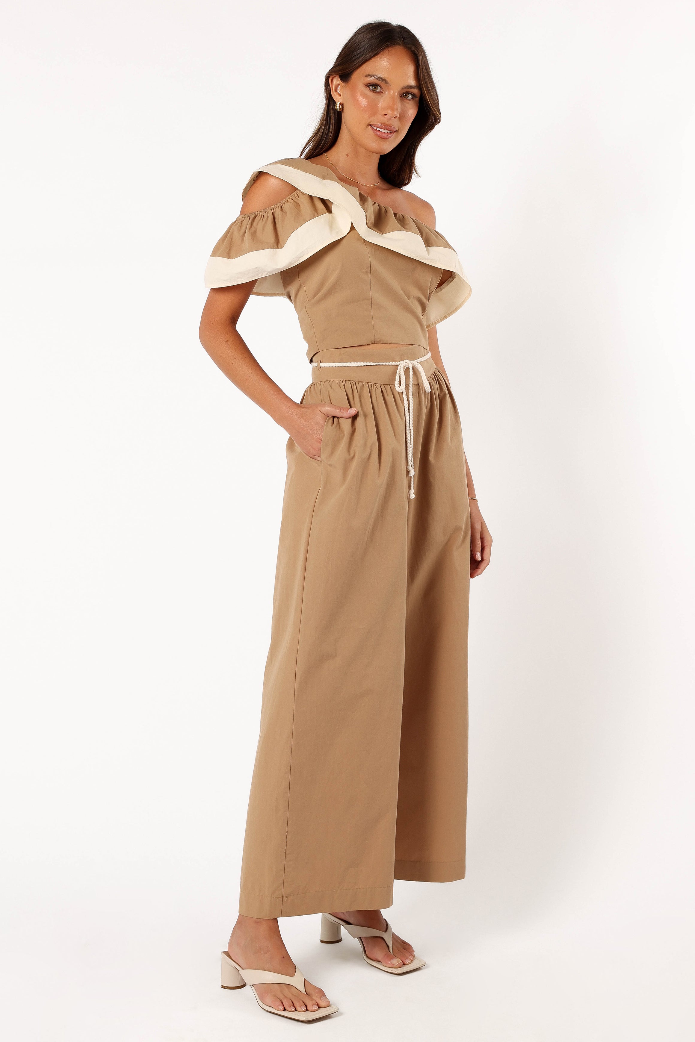 Petal and Pup USA BOTTOMS Everly Pants - Tan