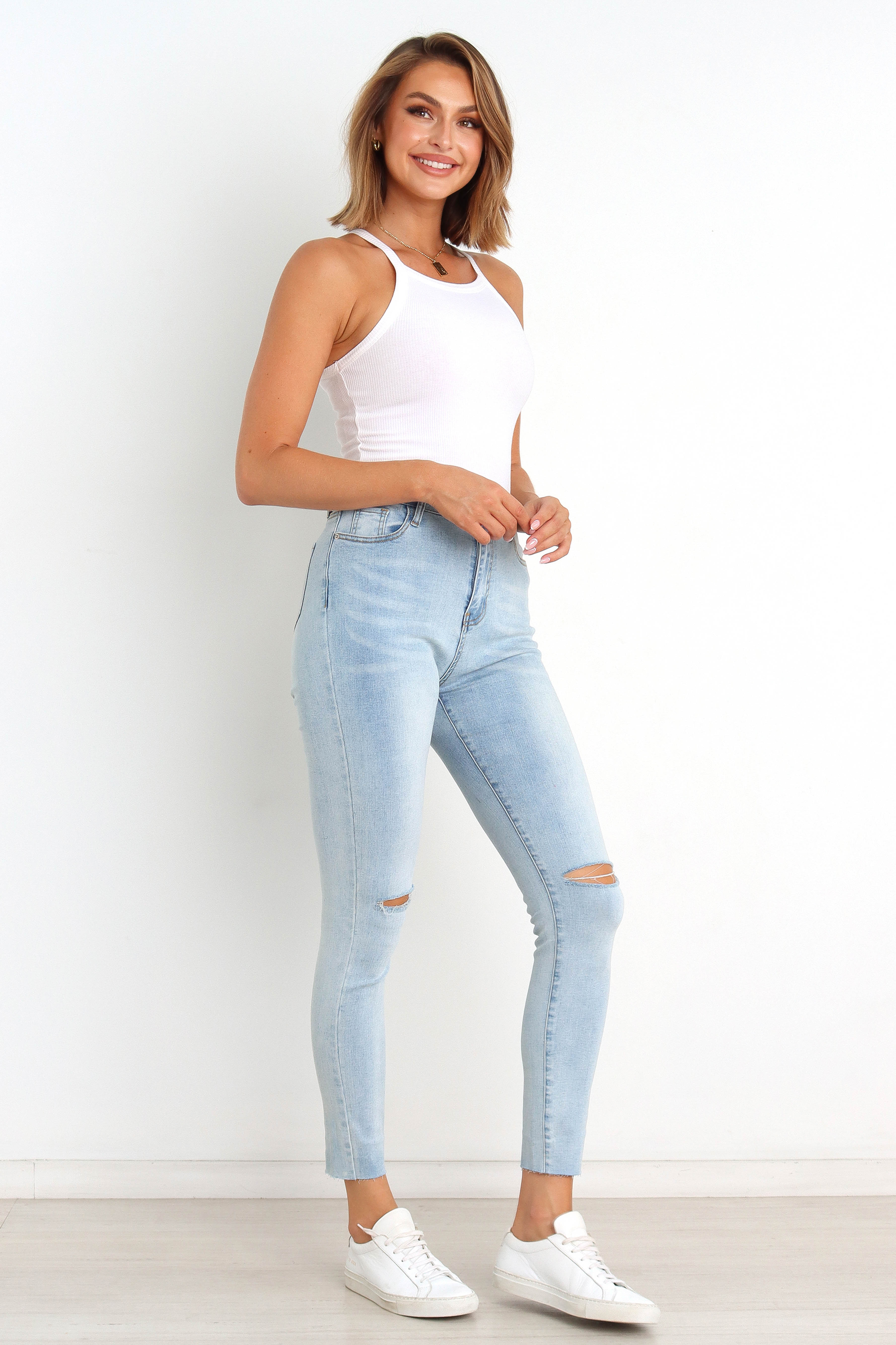 Petal and Pup USA BOTTOMS Hadie Jeans - Light Blue Wash