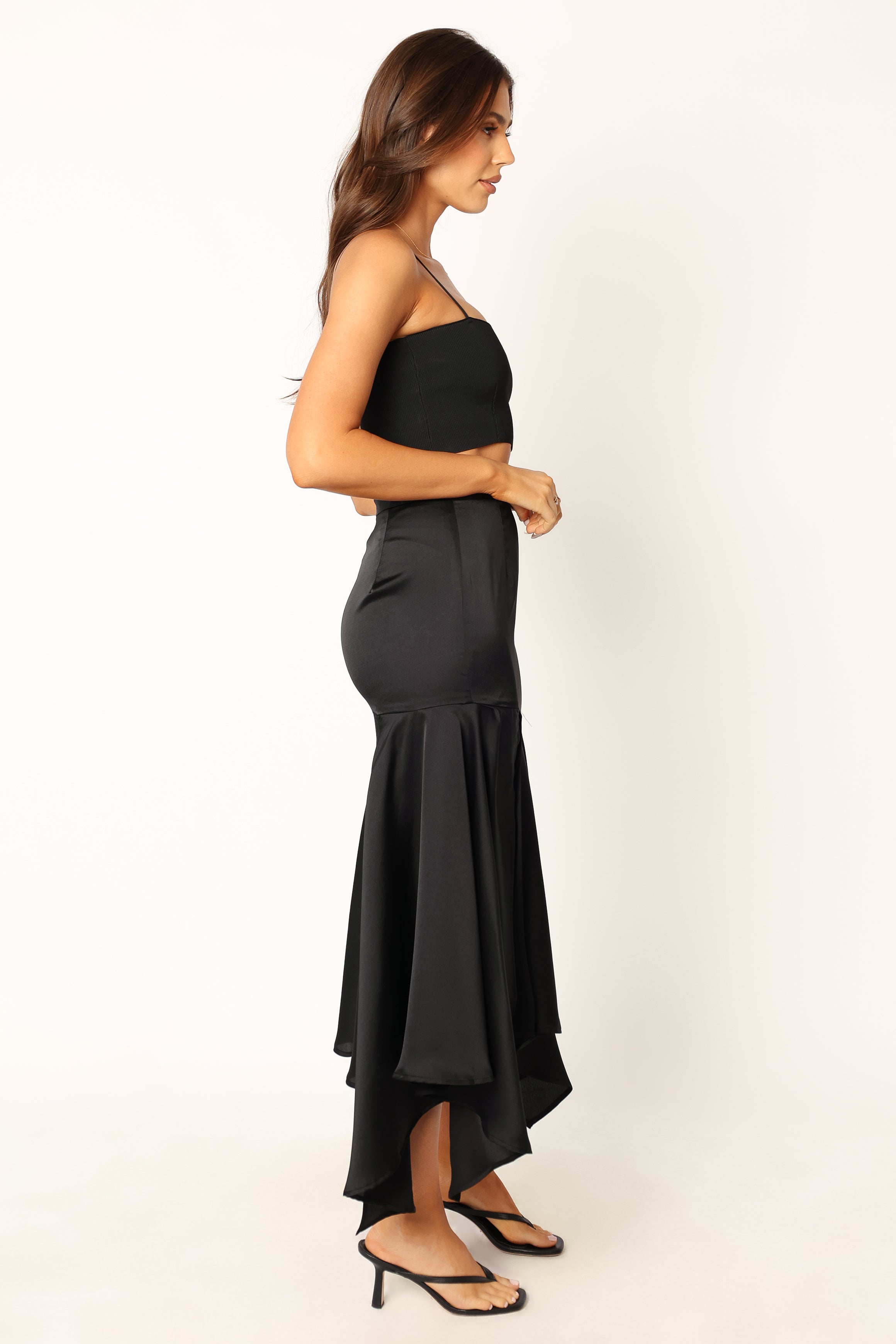 Petal and Pup USA BOTTOMS Jair Midi Skirt - Black