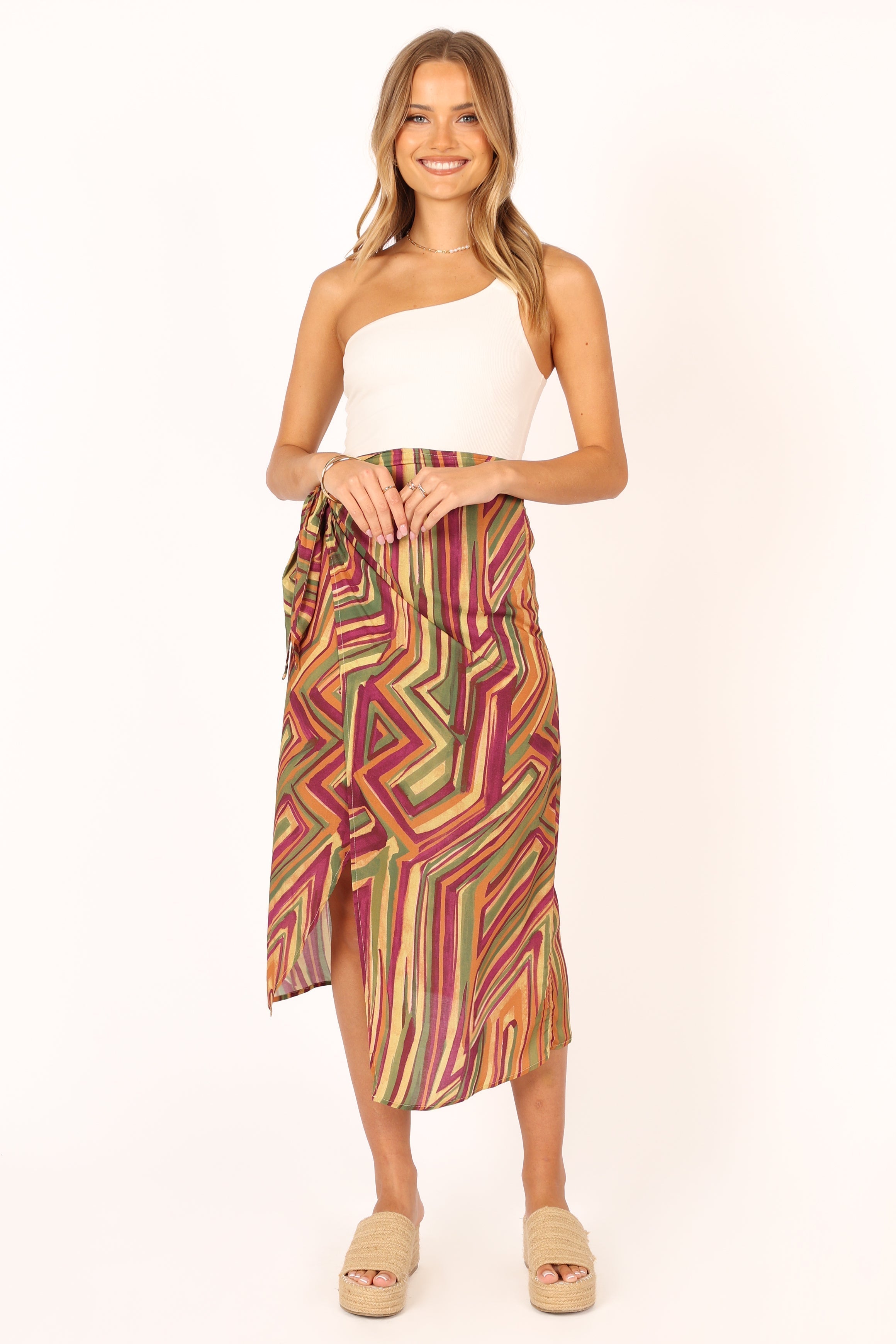 Petal and Pup USA BOTTOMS Kiela Midi Skirt - Vintage Royale