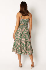Petal and Pup USA BOTTOMS Lani Midi Skirt - Green