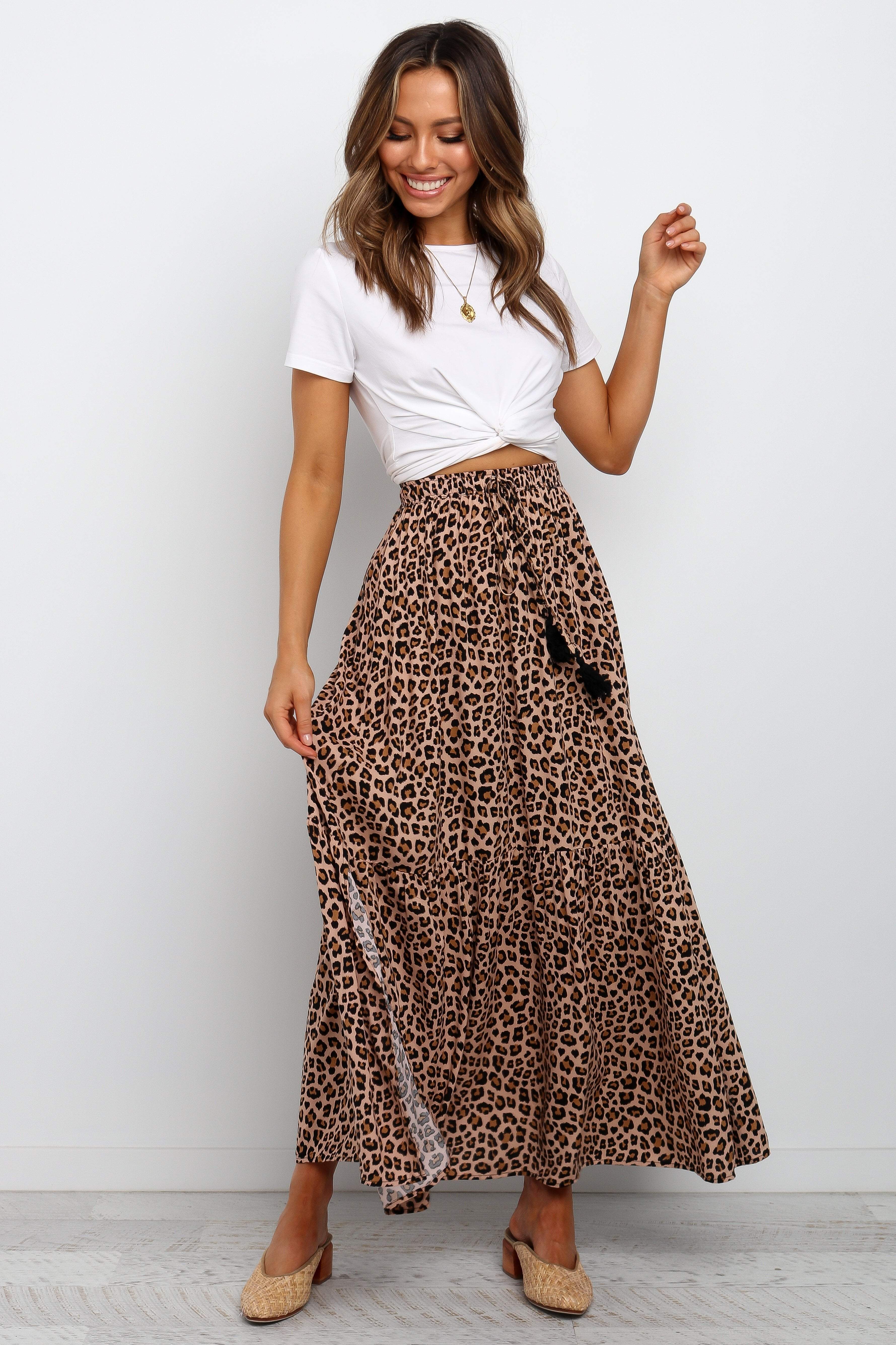Petal and Pup USA BOTTOMS Lauriel Skirt - Tan L