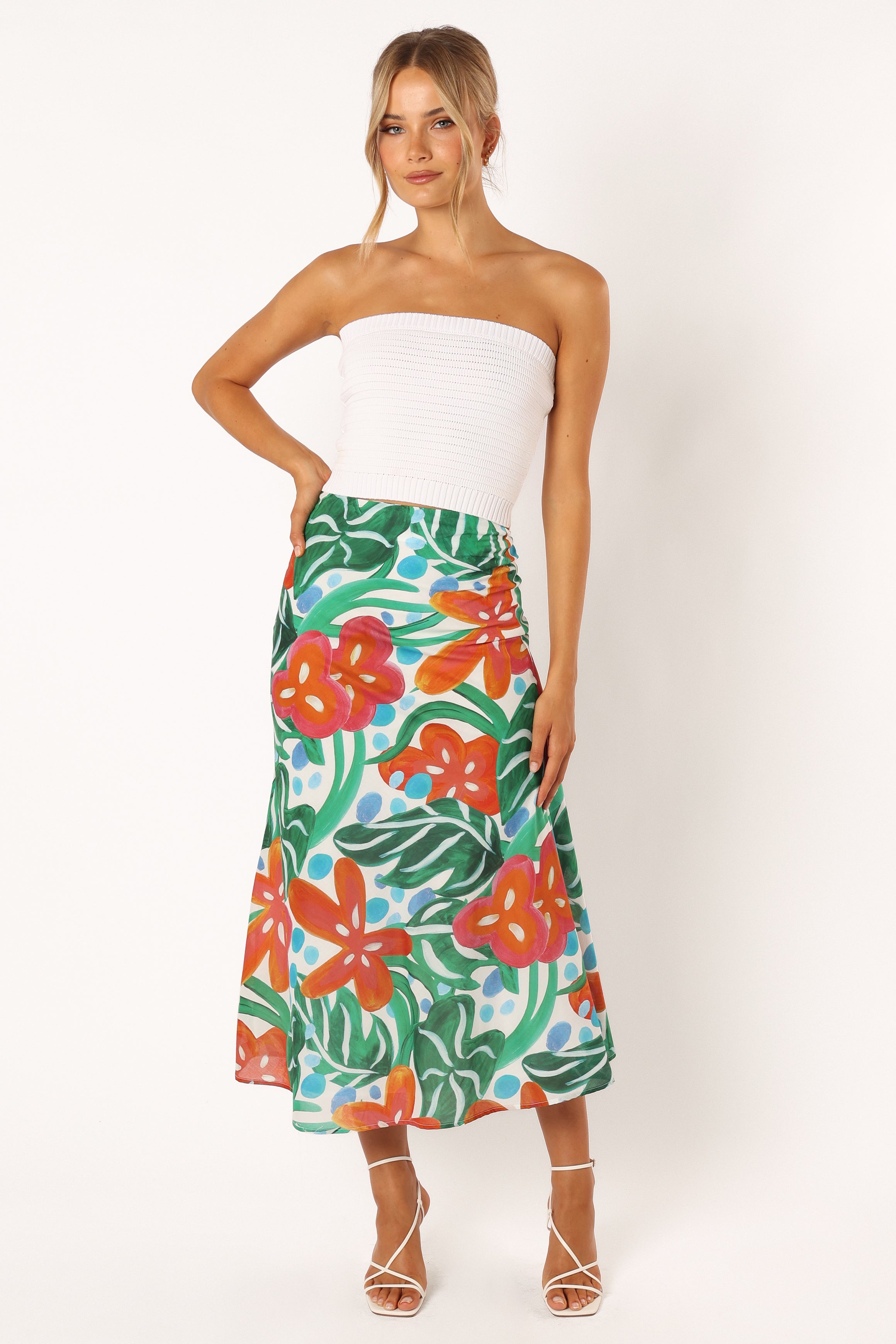 Petal and Pup USA BOTTOMS Lenny Midi Skirt - Kauai
