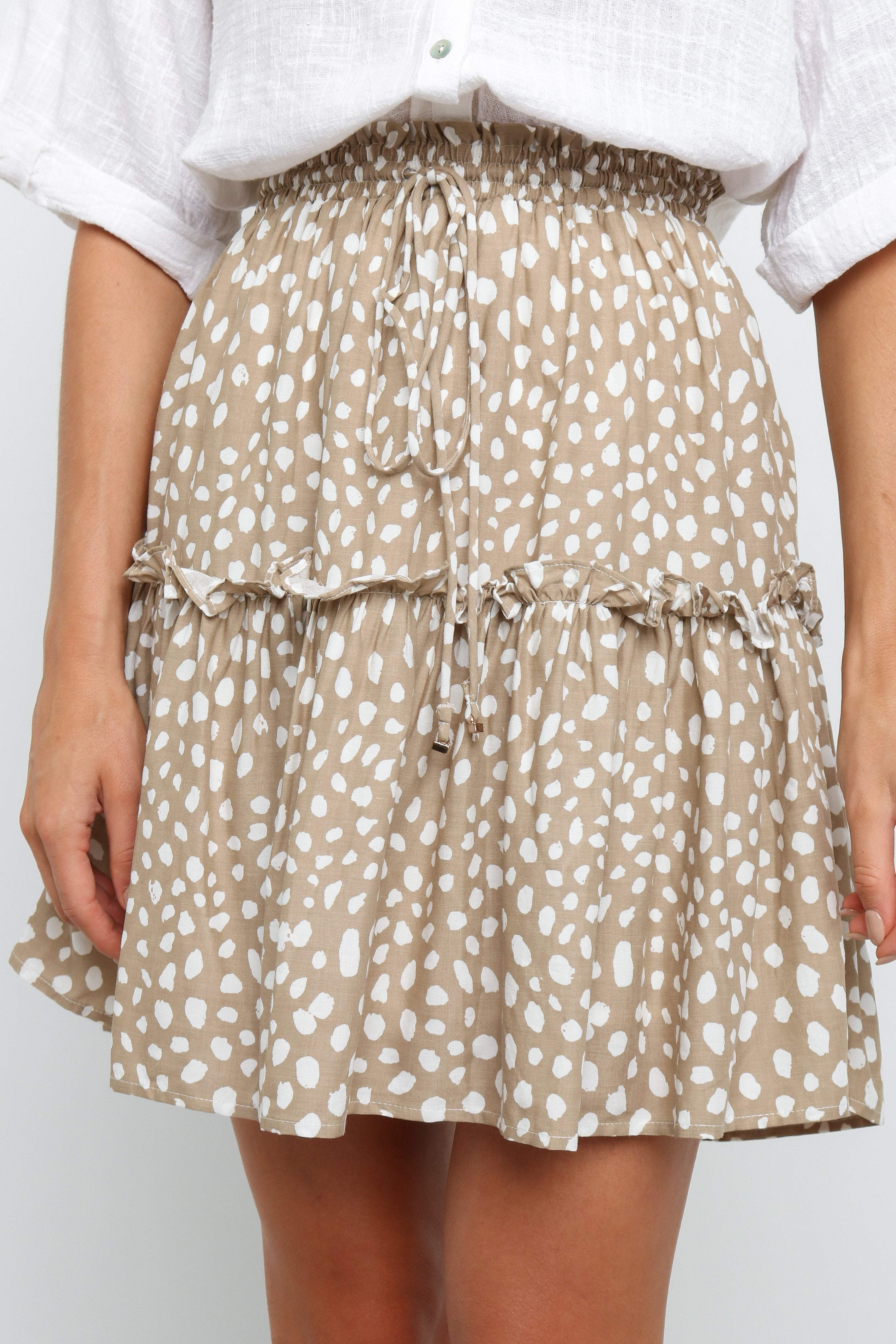 BOTTOMS ***Luda Skirt - Beige