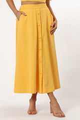 Petal and Pup USA BOTTOMS Mave Midi Skirt - Sunflower