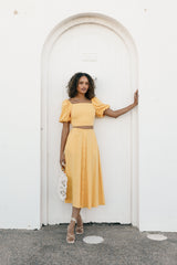 Petal and Pup USA BOTTOMS Mave Midi Skirt - Sunflower