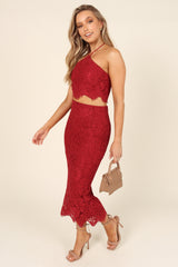 Petal and Pup USA BOTTOMS Maybelle Skirt - Wine