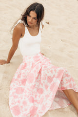 Petal and Pup USA BOTTOMS Miami Maxi Skirt - Pink Floral