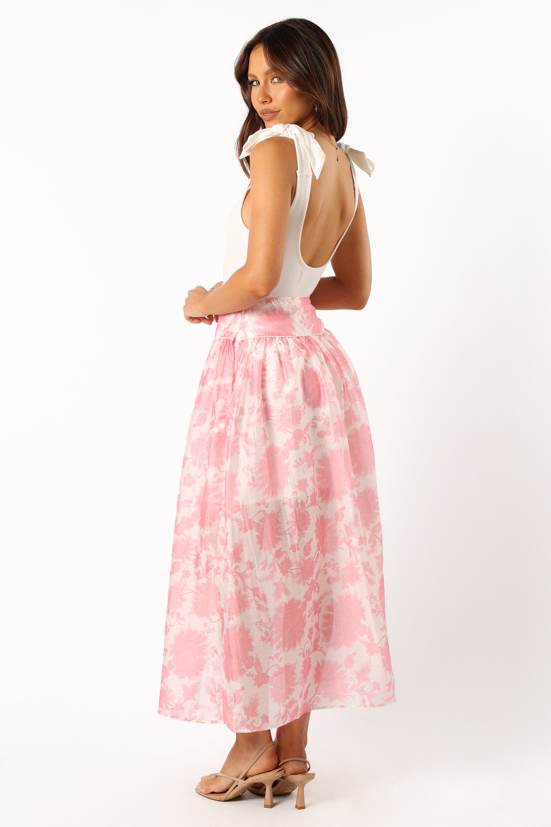 Petal and Pup USA BOTTOMS Miami Maxi Skirt - Pink Floral