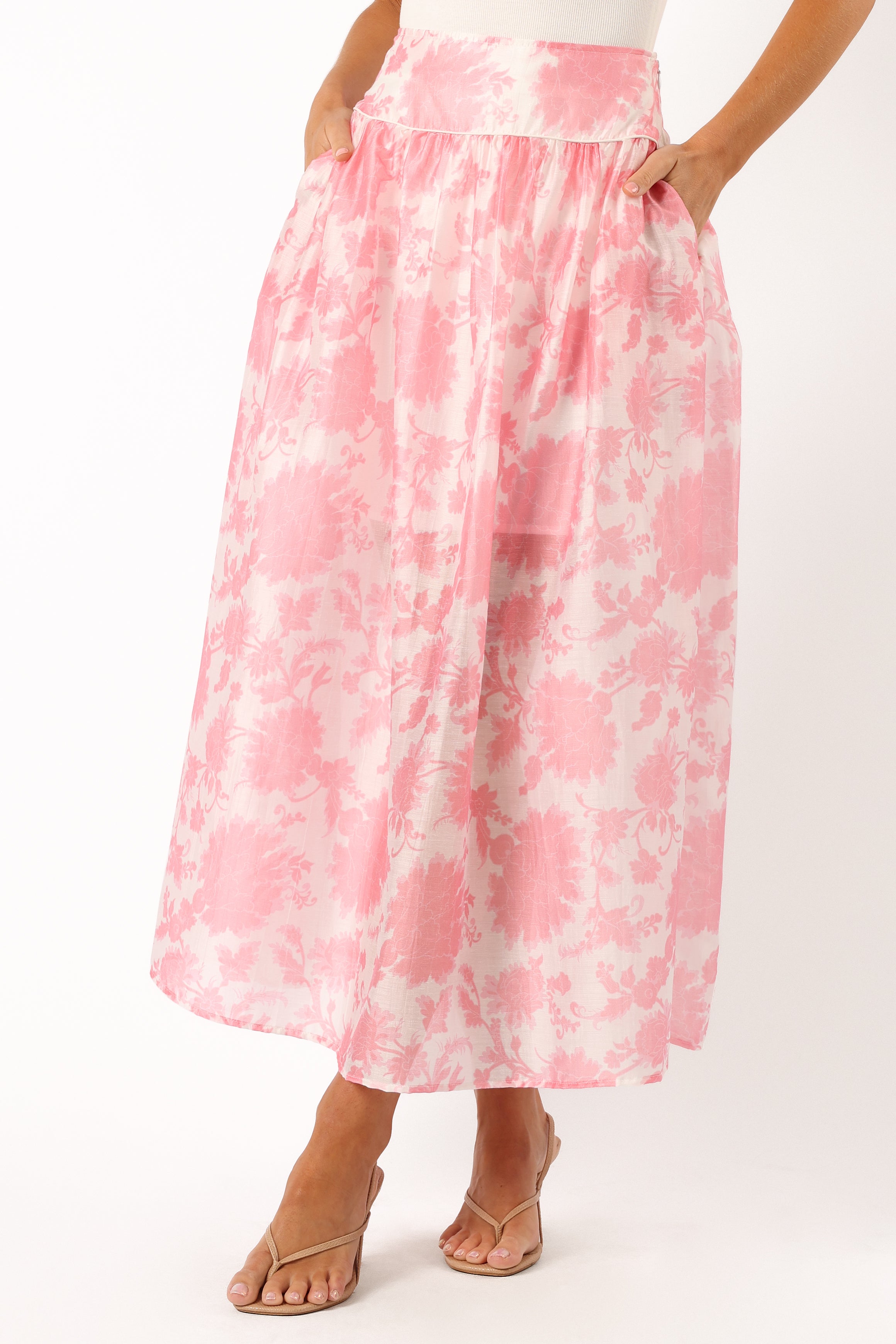 Petal and Pup USA BOTTOMS Miami Maxi Skirt - Pink Floral