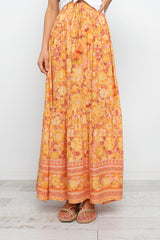 Petal and Pup USA BOTTOMS Nyasa Skirt - Orange