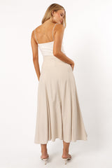 Petal and Pup USA BOTTOMS Odetta Maxi Skirt - Oatmeal