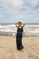 Petal and Pup USA BOTTOMS Odette Midi Skirt - Black