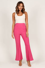 Petal and Pup USA BOTTOMS Rutherford Flared Ponte Pant - Fuchsia