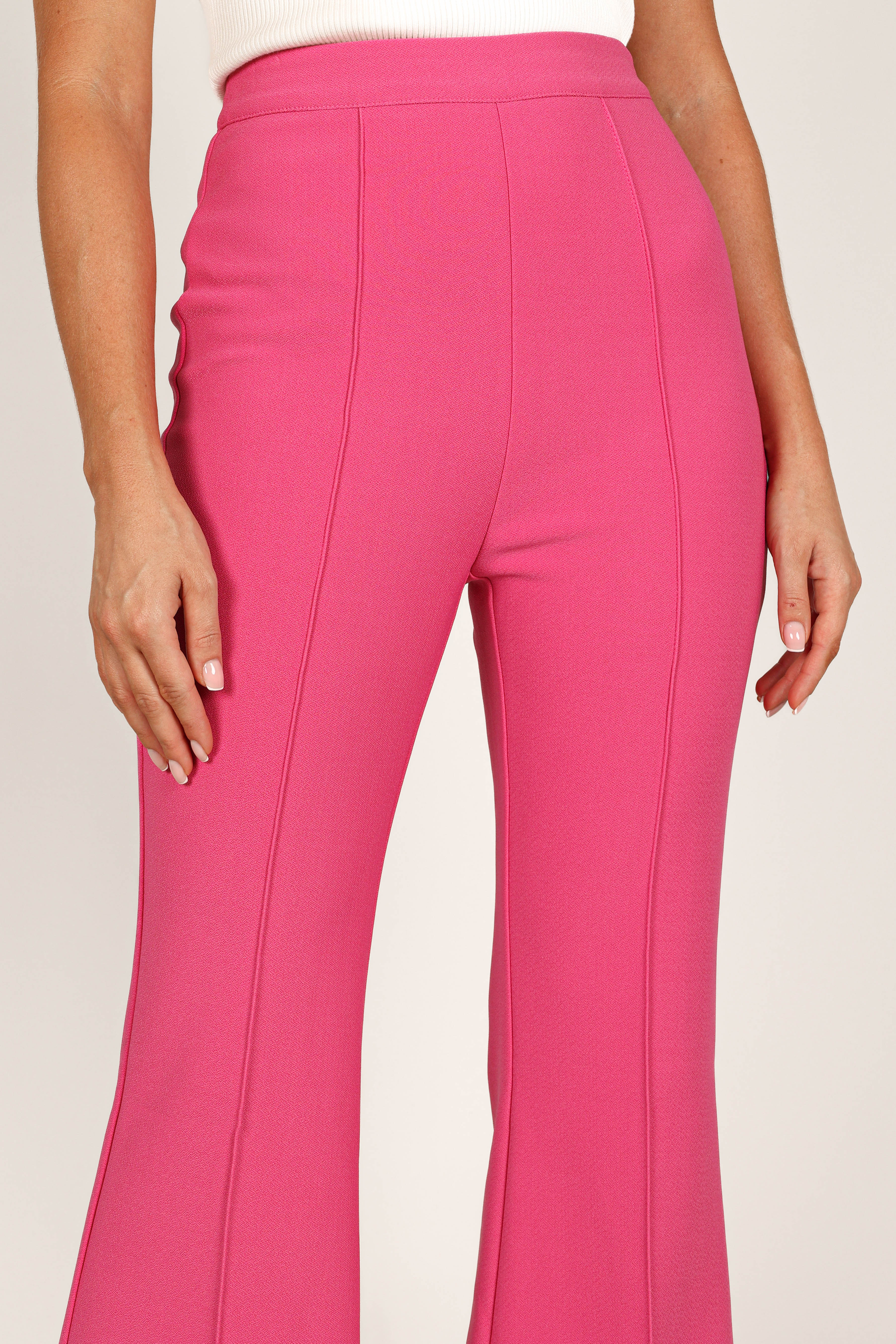 Petal and Pup USA BOTTOMS Rutherford Flared Ponte Pant - Fuchsia