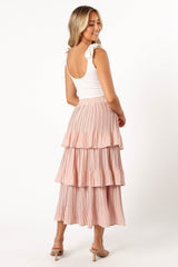 Petal and Pup USA BOTTOMS Rylan Maxi Skirt - Champagne Pink