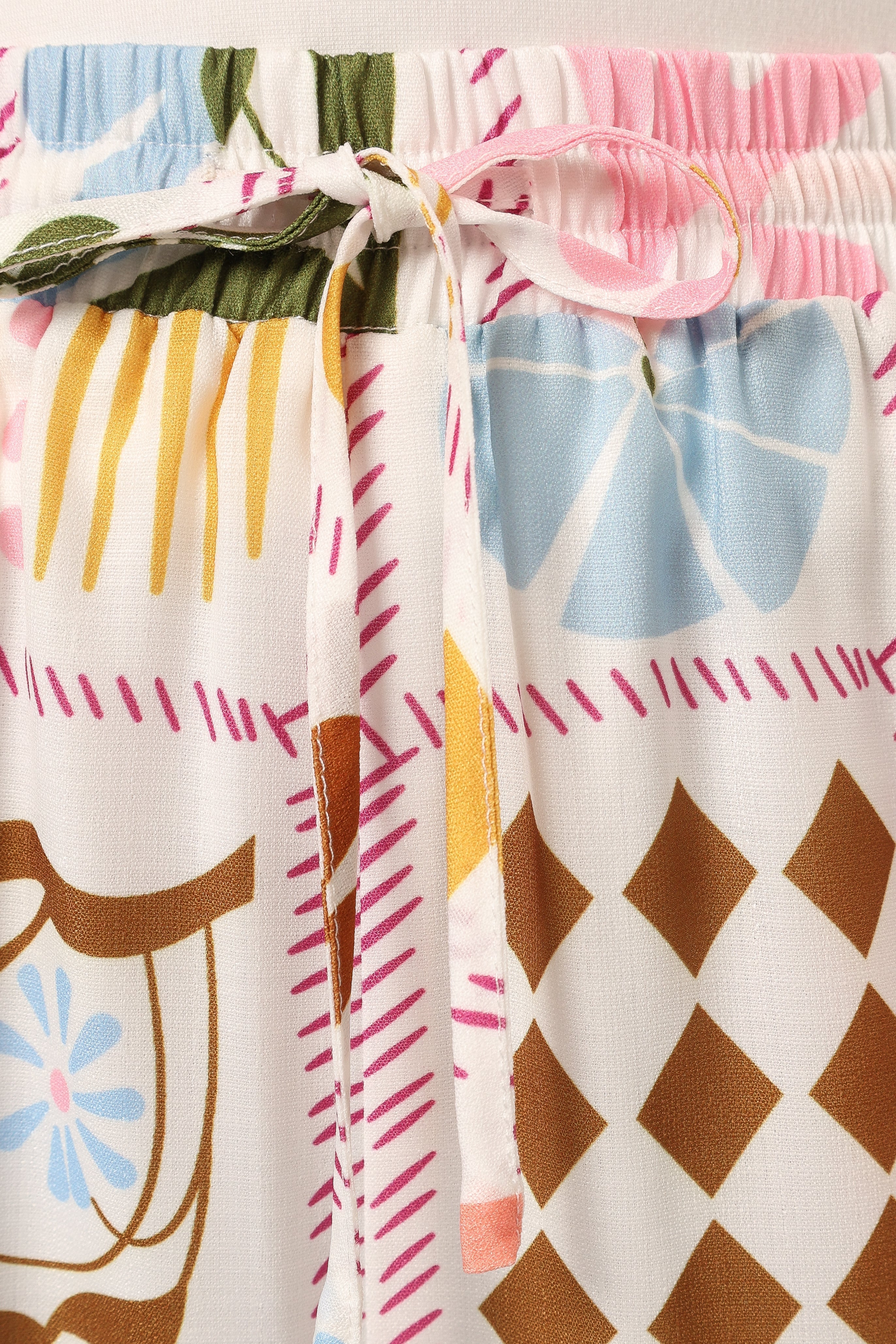 Petal and Pup USA BOTTOMS Shay Pant - White Multi