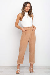 Petal and Pup USA BOTTOMS Talaren Cord Pant - Beige