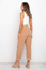 Petal and Pup USA BOTTOMS Talaren Cord Pant - Beige