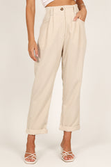 Petal and Pup USA BOTTOMS Talaren Cord Pant - Cream