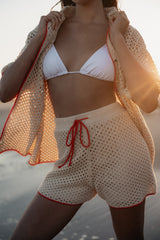 Petal and Pup USA BOTTOMS Val Knit Short - Beige