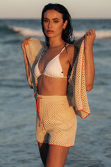 Petal and Pup USA BOTTOMS Val Knit Short - Beige