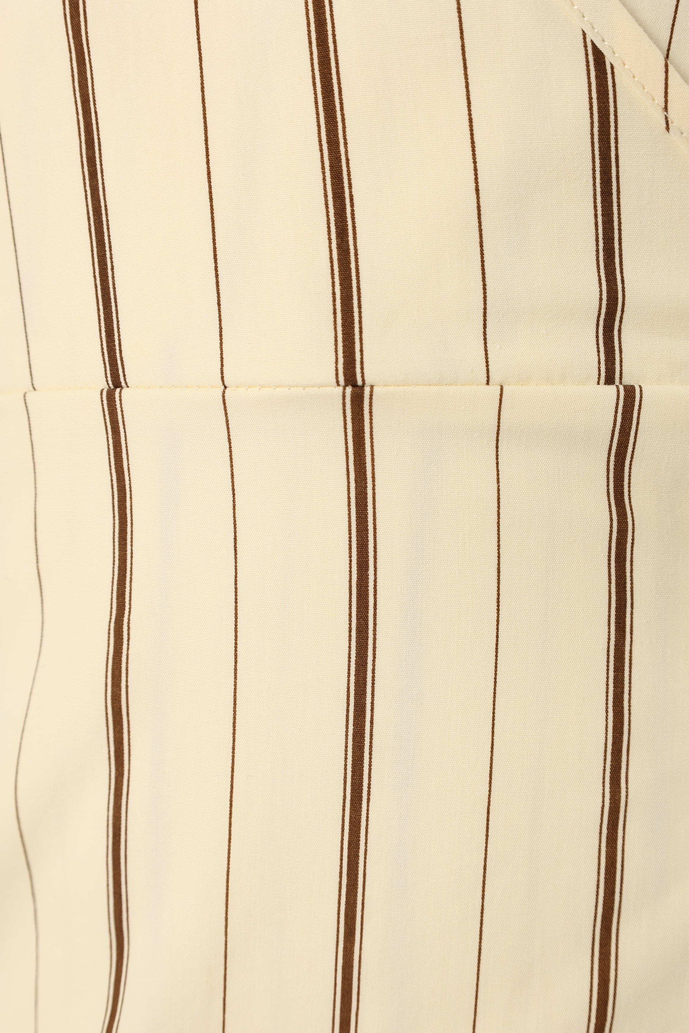 Petal and Pup USA DRESSES Abigail Wrap Midi Dress - Beige Stripe