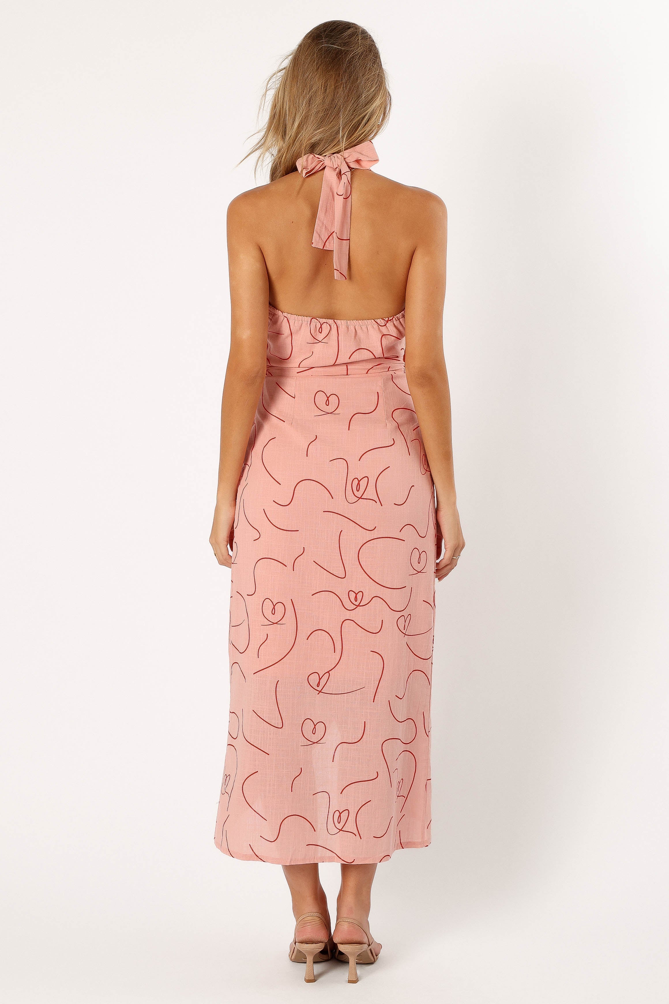 Petal and Pup USA DRESSES Abigail Wrap Midi Dress - Pink Swirl