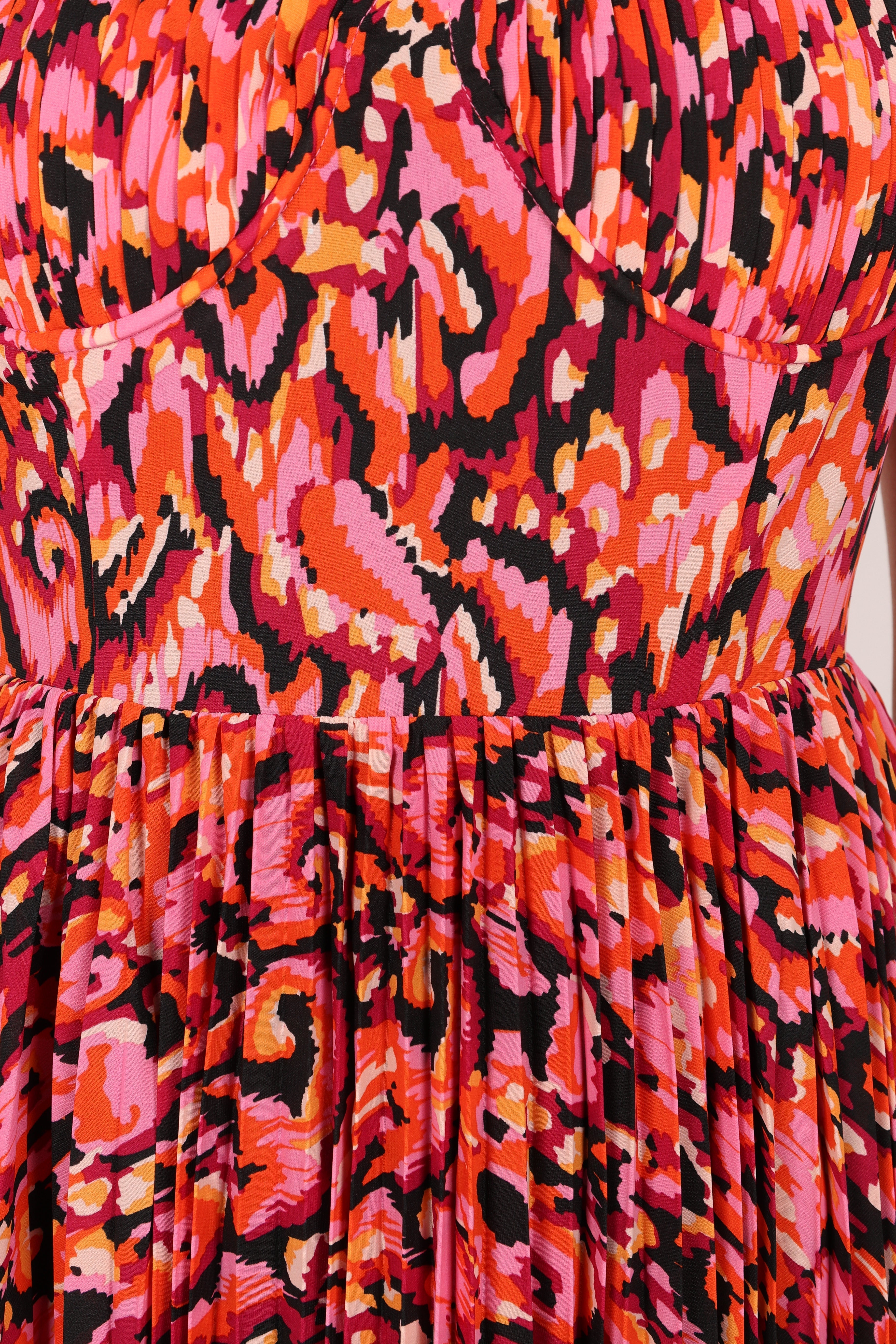 Petal and Pup USA DRESSES Achanti Pleated Maxi Dress - Pink Multi