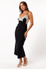 Petal and Pup USA DRESSES Alita Midi Dress - Black