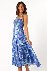 Petal and Pup USA DRESSES Amarie Midi Dress - Blue