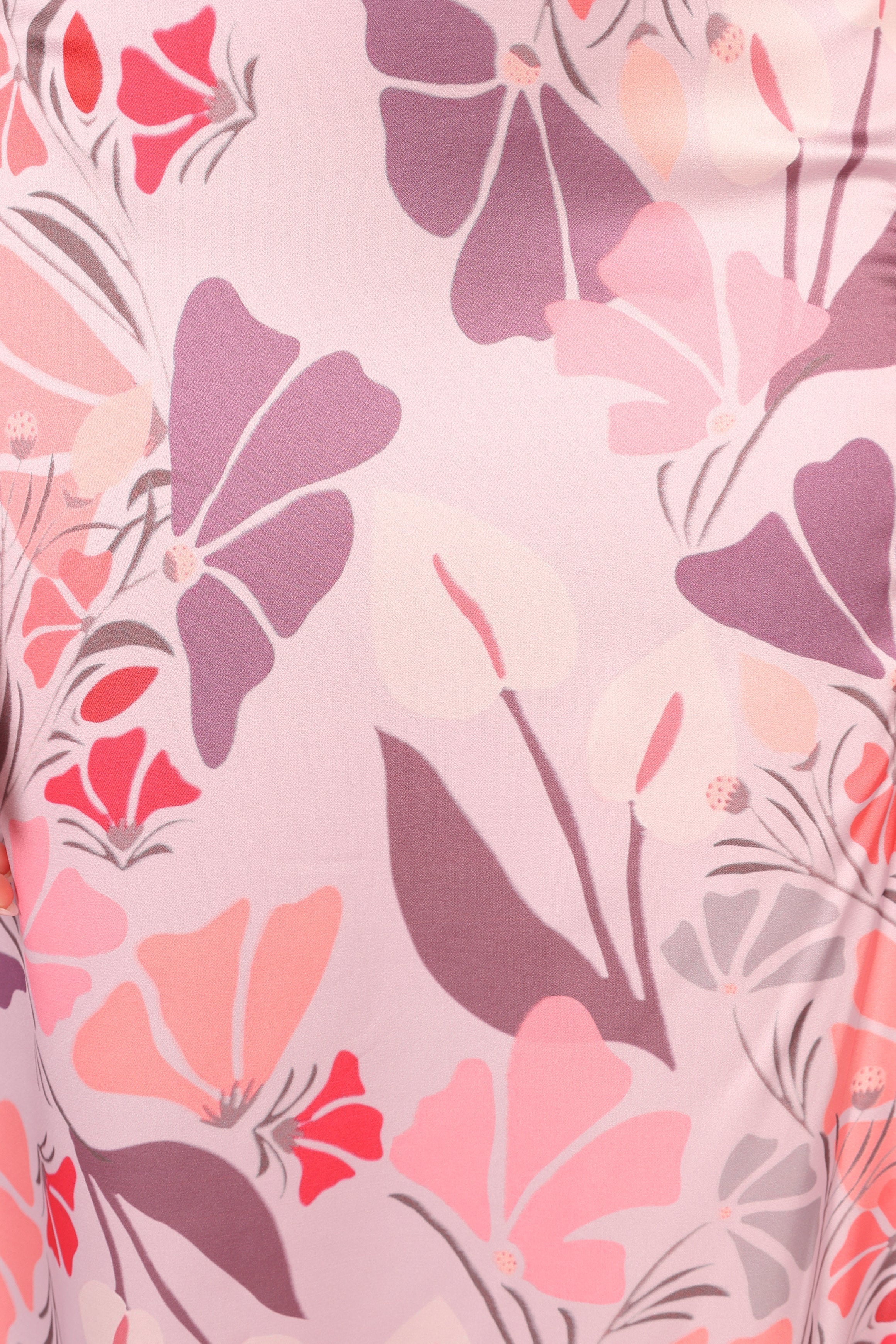 Petal and Pup USA DRESSES Amelia Halterneck Maxi Dress - Pink Floral