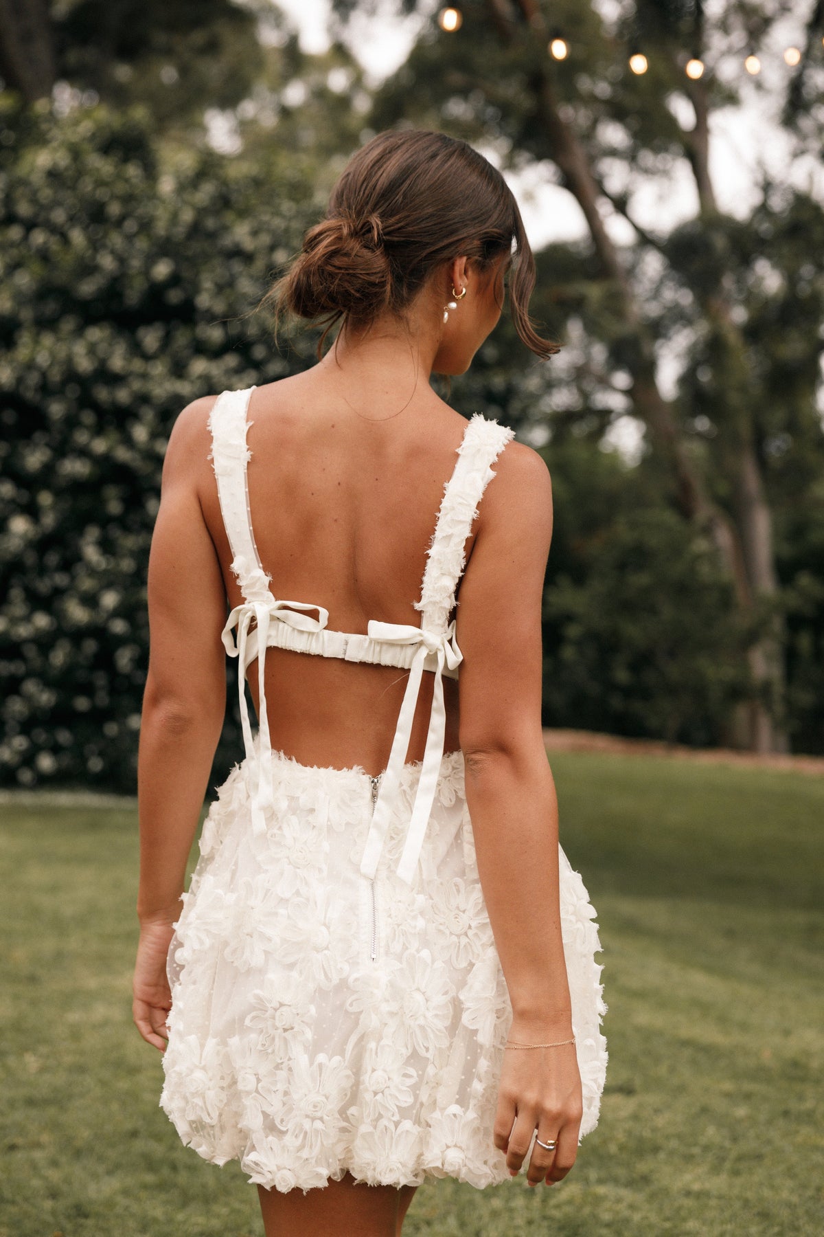 Petal and Pup USA DRESSES Atti Mini Dress - Cream