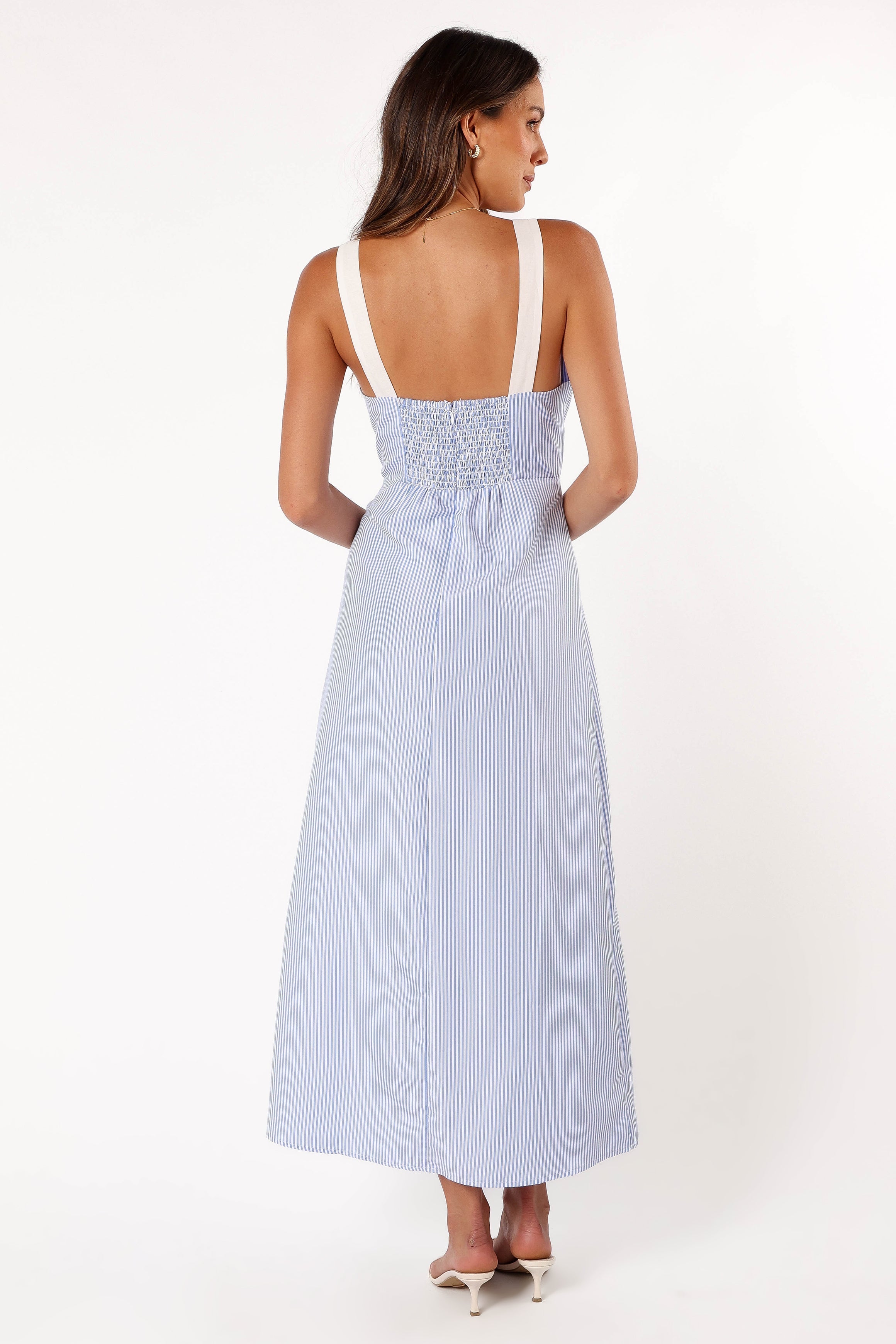 Petal and Pup USA DRESSES Bailee Maxi Dress - Blue Stripe