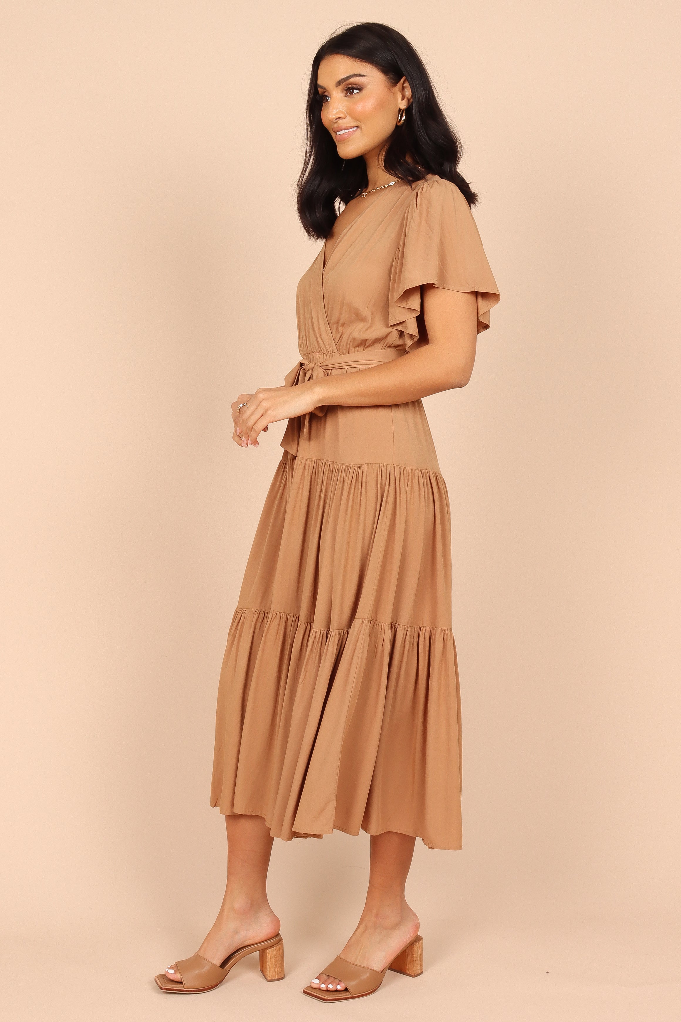 Petal and Pup USA DRESSES Barker Dress - Tan