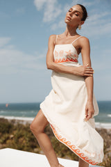 Petal and Pup USA DRESSES Ceecee Maxi Dress - Beige