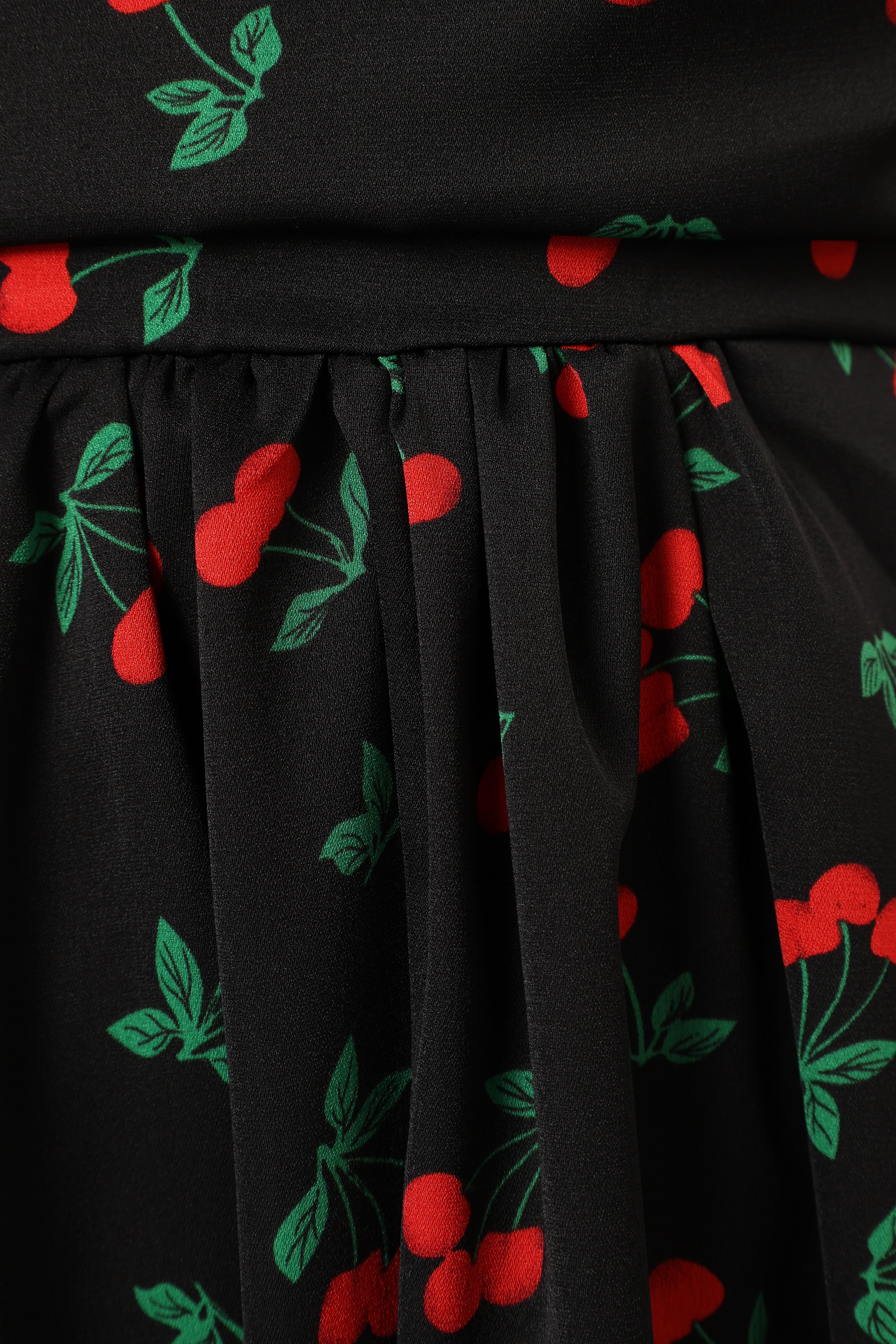 Petal and Pup USA DRESSES Chlo Puff Sleeve Midi Dress - Cherry Print