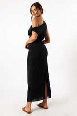 Petal and Pup USA DRESSES Cosma Off Shoulder Maxi Dress - Black