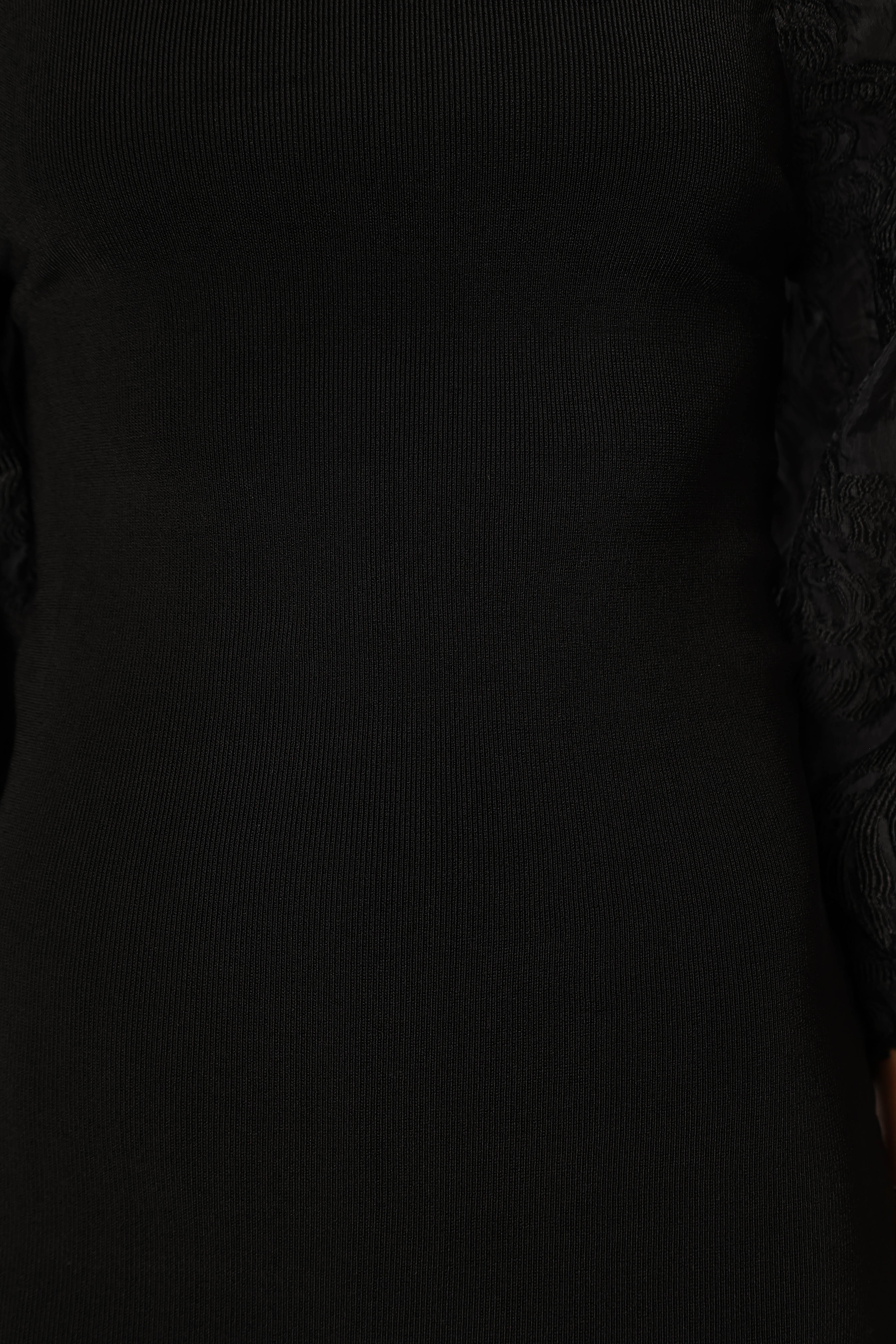 Petal and Pup USA DRESSES Dolly Puff Sleeve Midi Dress - Black