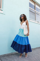 Petal and Pup USA DRESSES Emilee Maxi Dress - Blue Multi