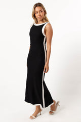 Petal and Pup USA DRESSES Esme Maxi Dress - Black White