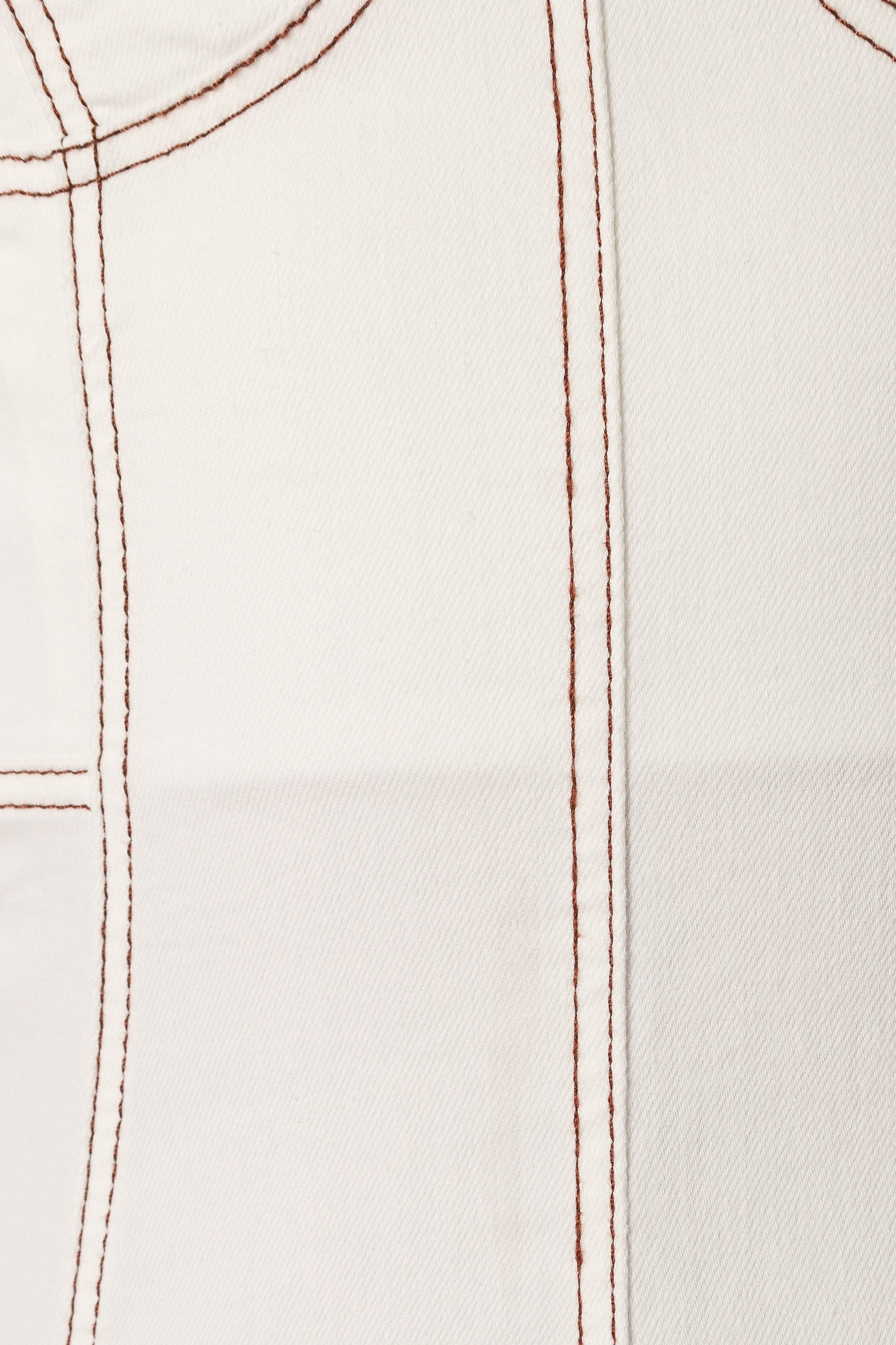 Petal and Pup USA DRESSES Everly Crossback Midi Dress - White Denim