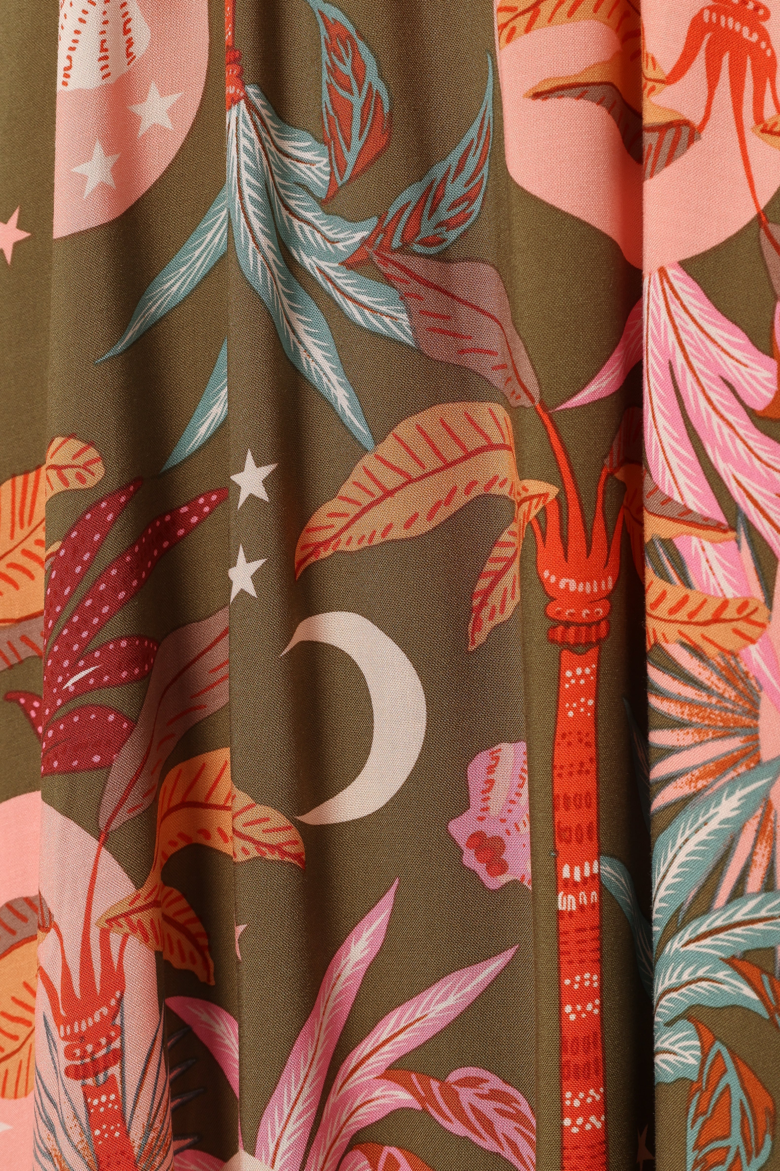 Petal and Pup USA DRESSES Everly Short Sleeve Maxi Dress - Olive Print