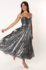 Petal and Pup USA DRESSES Gaia Maxi Dress - Silver