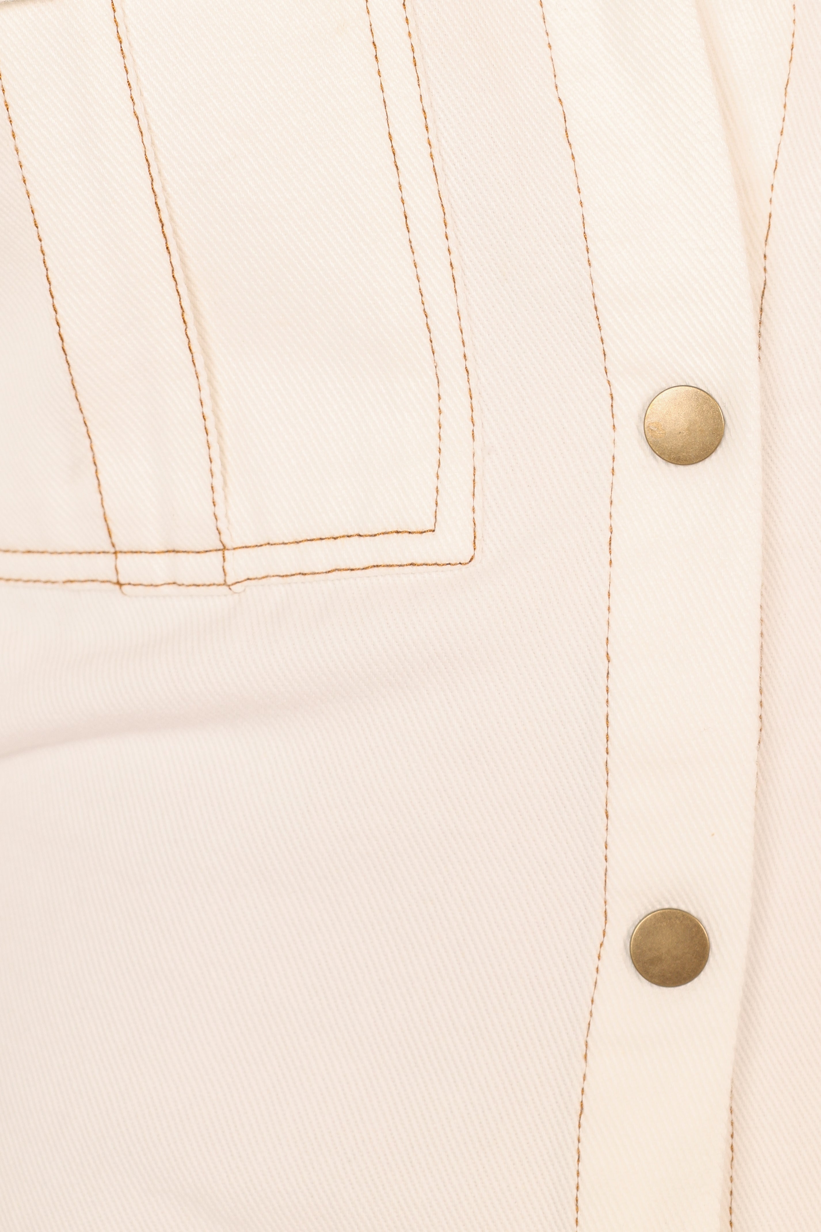 Petal and Pup USA DRESSES Hailey Denim Mini Dress - White Denim