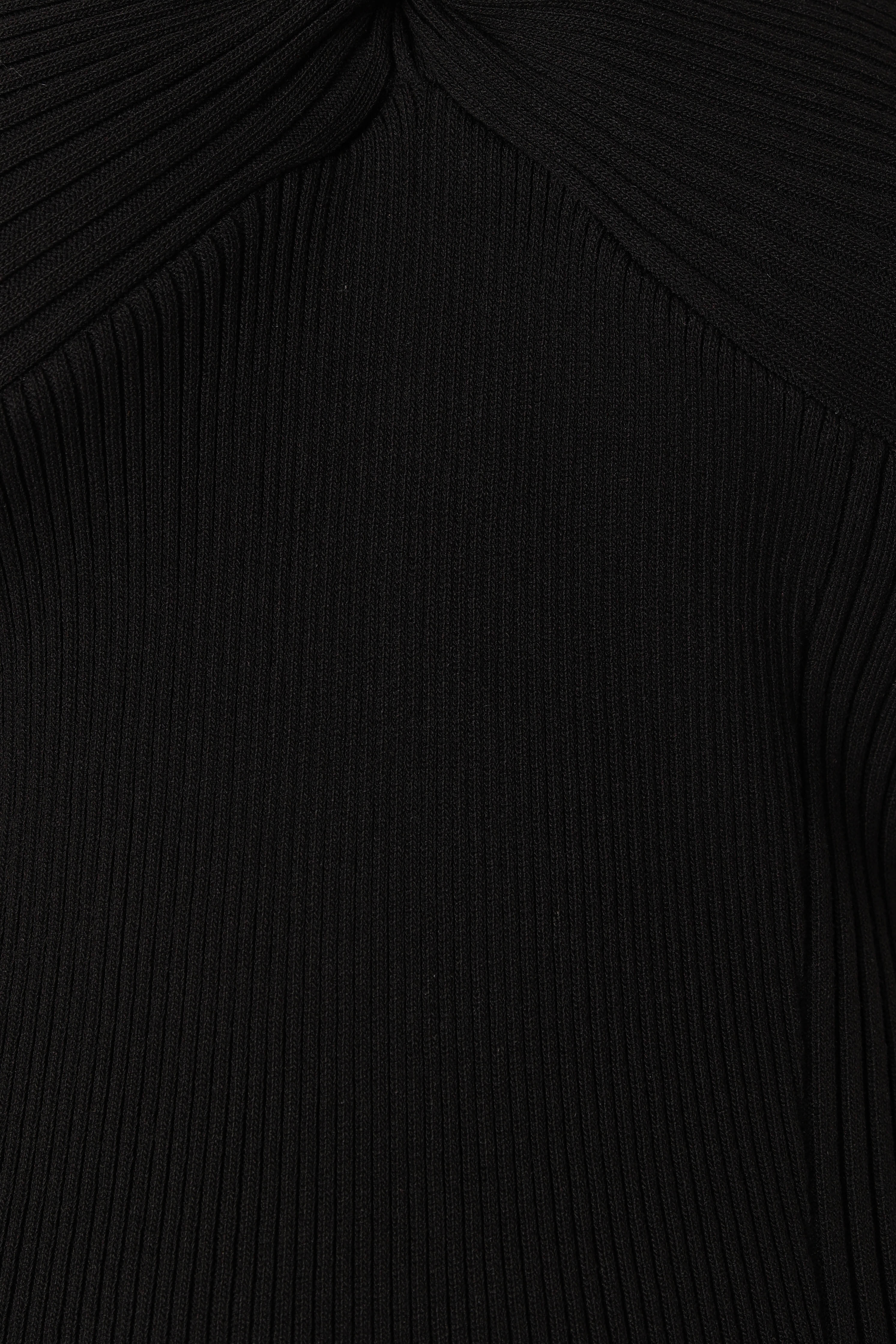 Petal and Pup USA DRESSES Halle One Shoulder Midi Dress - Black